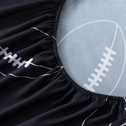 ADASMILE A & S Football Comforter Set Twin for Boys Kids American Football Bedding Set Sports Football Player Comforter with Football Sheets Twin Bed in A Bag Rugby Comforter Sets for Kids Home Decor