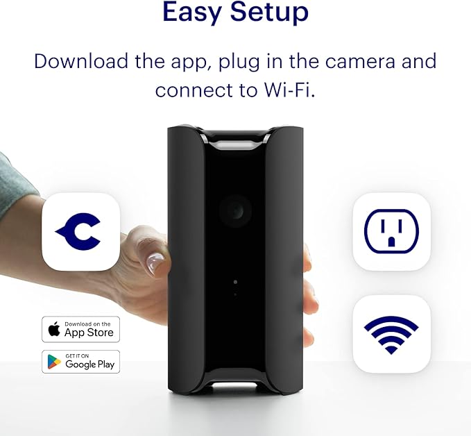 Canary Pro Indoor Home Security Camera 1080p HD WiFi IP | 24/7 Watch Live Video, Siren, Climate Monitor, Motion Alerts, Two-Way Talk, Night Vision, 10x Zoom, Private Mode, Works with Alexa and More