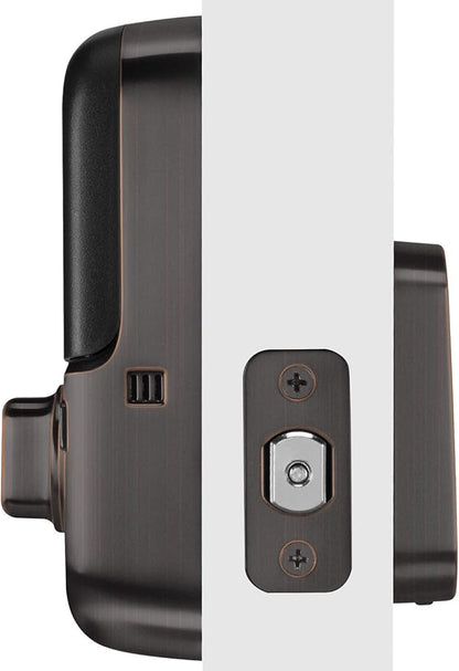 Yale Assure SL Deadbolt Lock, Oil Rubbed Bronze Keyless Entry Door Lock with Electronic Touchscreen with Keypad for Code Entry, YRD256-NR-0BP