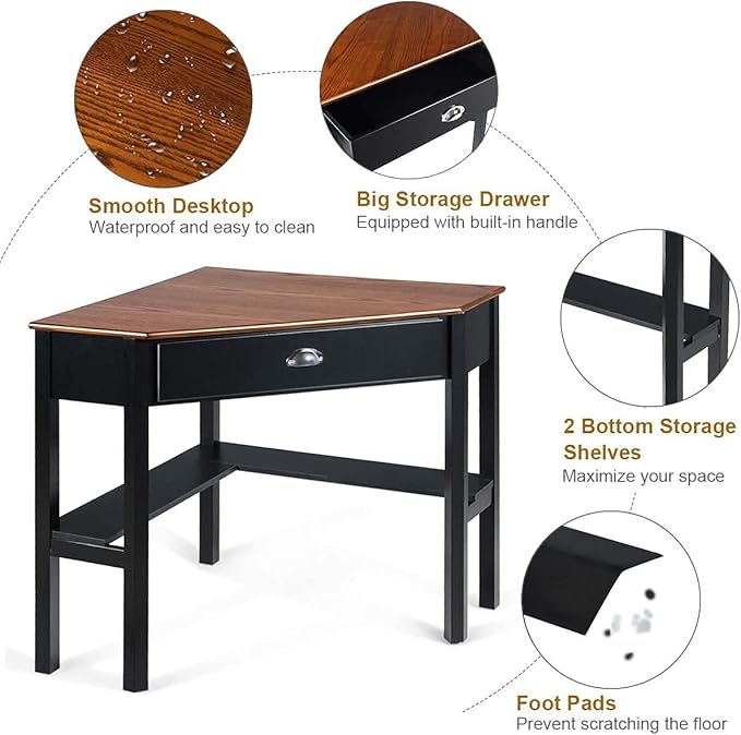 Corner Desk, Coffee