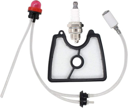 MOTOKU 581798001 Fuel Line Filter Grommet Primer Bulb kit Spark Plug for Husqvarna 125B 125BX 125BVX Handheld Leaf Blower