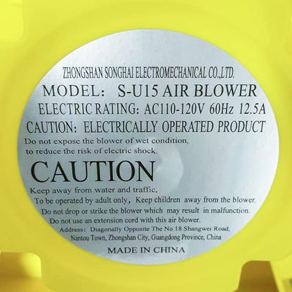1500W (2HP) Air Blower, Commercial Inflatable Bouncer Blower, Perfect for Inflatable Bounce House, Jumper, Bouncy Castle…