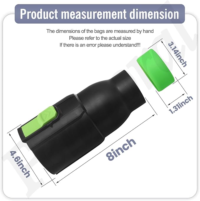 AST2000 Handheld Blower Short Tube Attachment for EGO LB5300/LB5750/LB5800/LB6500/LB6510/LB6700/LB7650, Compatible with Tapered Nozzle AN7650R and Spread Nozzle AN7650S- 7.5-inch Length