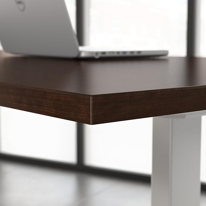 Bush Business Furniture Move 60 Series Electric Ergonomic Sit-Stand Computer Table for Home and Professional Office, 60W x 30D, Mocha Cherry