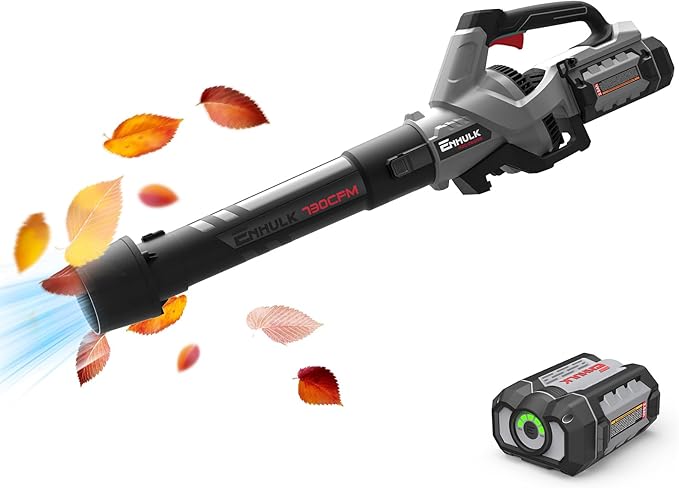 (2024 New Version) 58V 730CFM Cordless Leaf Blower with 2.5AH Battery & Charger