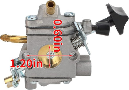BR 600 Carburetor Air Filter Fuel Carb 4282-120-0607 4282-120-0608 Repower Kit for Sthil BR500 BR550 BR600 Backpack Blower Leaf Blower Parts Replaces Zama C1Q-S183 4282-120-0606