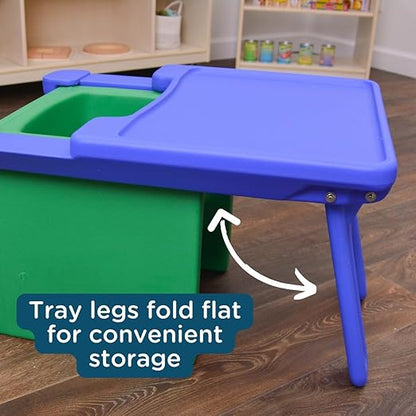 Children's Factory Edutray Kids Desk | Converts Cube Chair to Childrens Desk | Space-Saving Toddlers Desk Chair Converter | Homeschool & Classroom Study Desk for Kids | Safe, Durable, & Easy to Clean