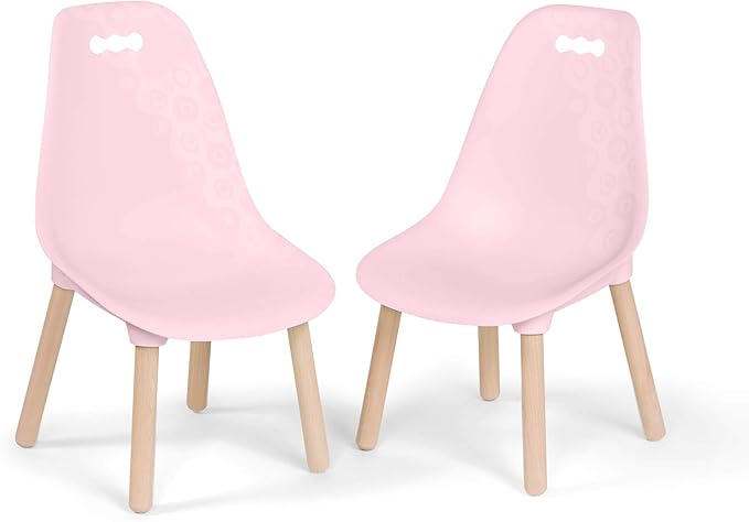 B. toys Pink B. Spaces Chairs Set