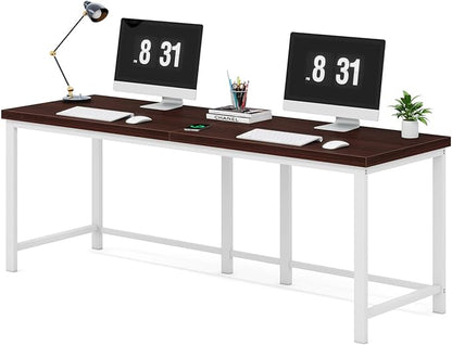 78.7 Inch Large Double Home Office Compuer Desk Two Person Study Table