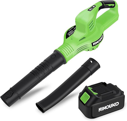 Cordless Leaf Blower 150MPH, Handheld Electric Leaf Blower with 4.0Ah Battery and Charger, 2 Speed Modes, 20V Battery Operated Leaf Blowers for Lawn Care, Patio, Blowing Leaves and Snow