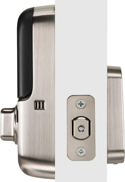 Yale Security Deadbolt Lock, Satin Nickel Keyless Non-Connected Entry Door Lock with Digital Keypad Touchscreen for Code Entry, ‎YRD256-NR-619
