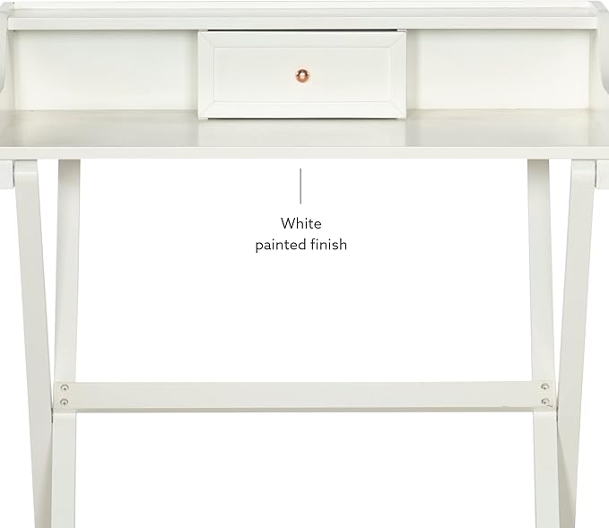 Linon Home Décor Mable White Folding Desk