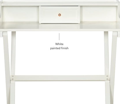Linon Home Décor Mable White Folding Desk