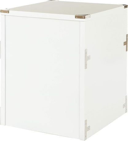 OSP Home Furnishings Wellington 2-Drawer File Cabinet, White