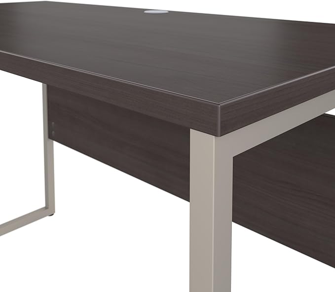 Bush Business Furniture HYD373SG Hybrid 72-Inch Computer Table Desk with Metal Legs, Storm Gray