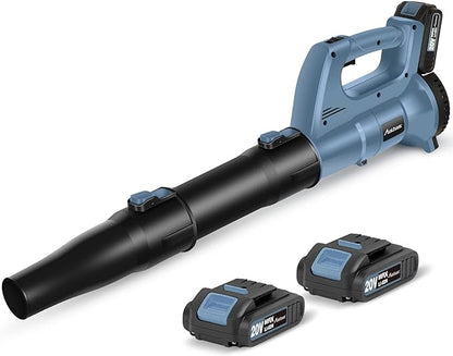 AVID POWER 20V Cordless Leaf Blower, Electric Battery Operated Blower with Two Batteries, Dual-Speed Settings and Charger Included, Light Duty for Lawn Care