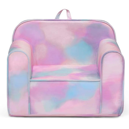 Delta Children Cozee Chair for Kids for Ages 18 Months and Up, Tie Dye