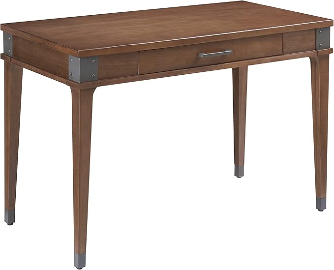 Leick Home 84401 Laptop Desk with Drawer in Aged Barrel 1 Drawer in Aged Barrel