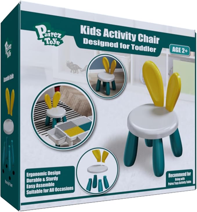 Small Plastic Chairs for Toddlers 2-3, Durable and Lightweight Kids Chairs, 10.5" Lx10.5 Wx16.9 H, Indoor or Outdoor Use for Boys & Girls 2-3