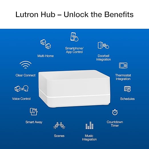 Lutron Caseta 3 Way Smart Dimmer Switch Kit, w/ Wireless 3 way Pico Remote and Bracket, Light Switch for LED Lights, No Neutral Required, P-PKG1WB-WH