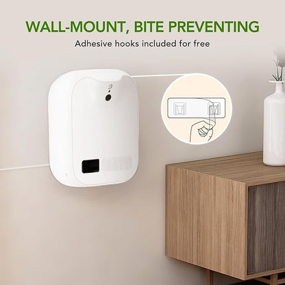 Pet Monitoring Camera Dog Treat Dispenser [New 2023 Pro] Two-Way Audio HD WiFi Dog Camera with 130° View, Remote Tossing App Compatible with Android/iOS, Night Vision, Wall Mounted