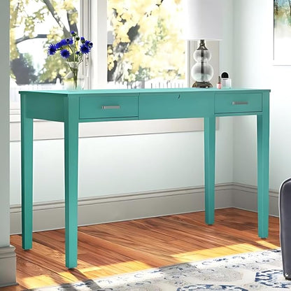 Hives & Honey Parsons Writing Vanity Computer Desk Office Furniture - Turquoise