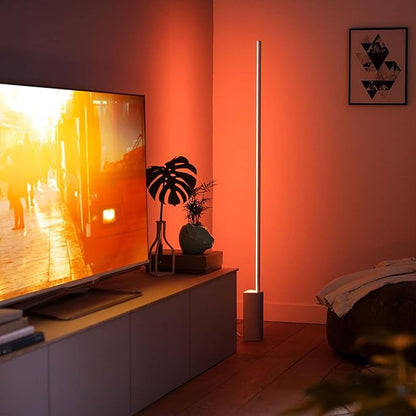 Philips Hue Signe Smart Table Lamp, Black - White and Color Ambiance LED Color-Changing Light - 1 Pack - Control with Hue App - Works with Alexa, Google Assistant, and Apple Homekit