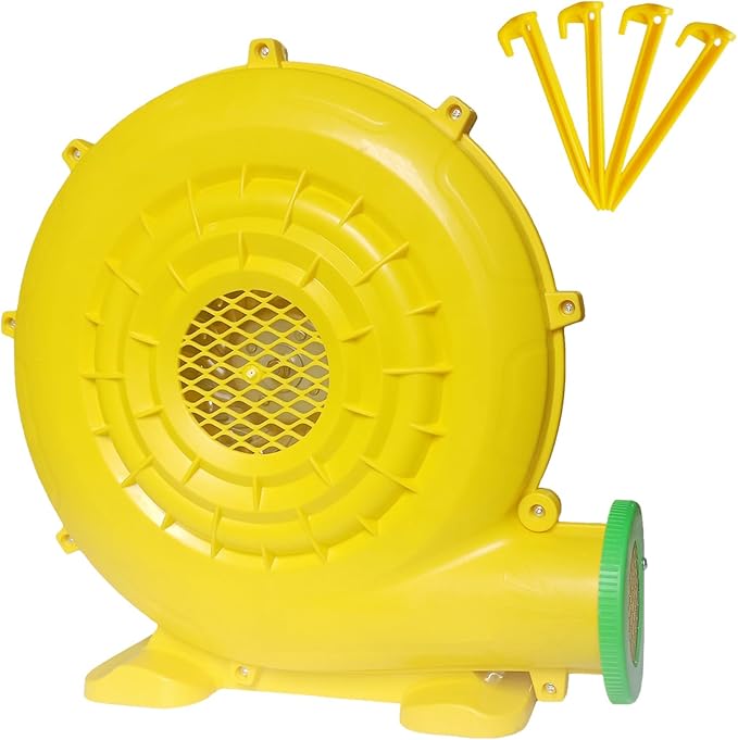 Inflatable Bounce House Blower, Air Blower for Inflatable Castle and Jump Slides, Portable and Powerful Fan Pump Commercial Inflatable Blower, Blower for Bounce House