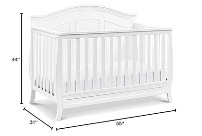 DaVinci Emmett 4-in-1 Convertible Crib in White, Greenguard Gold Certified