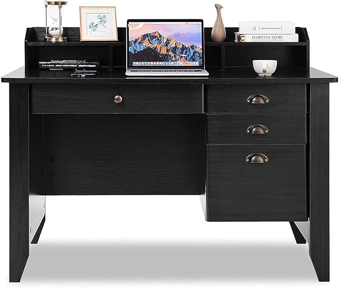 Computer Desk, Default, Black