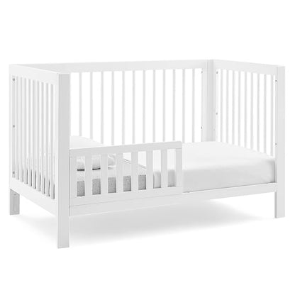 Delta Children babyGap Charlie 6-in-1 Convertible Crib + Brannan Bear Bookcase with Bins + Brannan Bear Wall Shelf with 4 Hooks, Bianca White (Bundle)