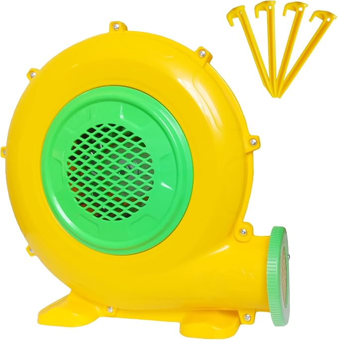Inflatable Bounce House Blower, Air Blower for Inflatable Castle and Jump Slides, Portable and Powerful Fan Pump Commercial Inflatable Blower, Blower for Bounce House