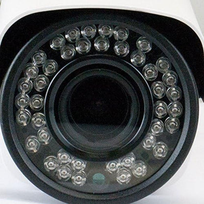GW Security 5 Megapixel 2592 x 1920 Pixel Super HD 1920P Outdoor PoE 120FT Night Vision Weatherproof Security IP Camera with 2.8-12mm Varifocal Zoom Len