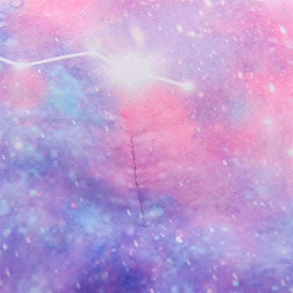 Holawakaka Tie Dye Constellation Print Ombre Comforter Set Full Size Girls Boys Gradient Galaxy Bedding Set (Purple,Full)