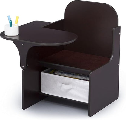 Delta Children MySize Chair Desk With Storage Bin, Dark Chocolate