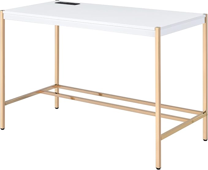 NicBex Laik-DW-00067-DX Desks, 42" W x 20" D x 30" H, White