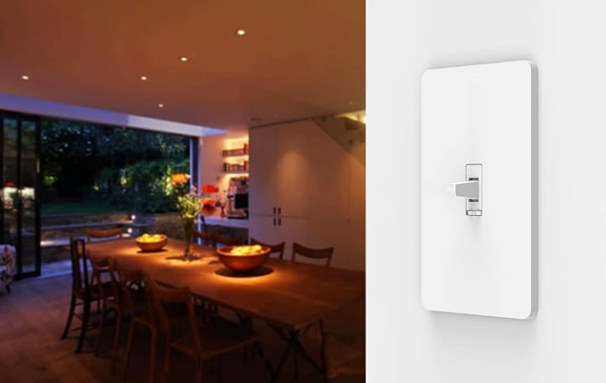 Zooz 800 Series Z-Wave Long Range Toggle Dimmer ZEN74, White | Direct 3-Way (No Add-On Switch Needed) | Z-Wave Hub Required