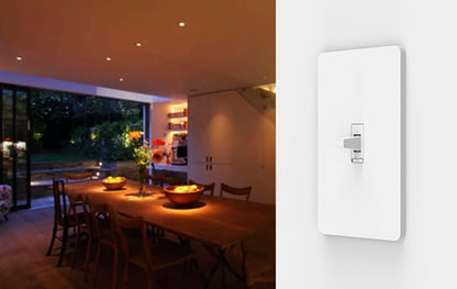 Zooz 800 Series Z-Wave Long Range Toggle Dimmer ZEN74, White | Direct 3-Way (No Add-On Switch Needed) | Z-Wave Hub Required