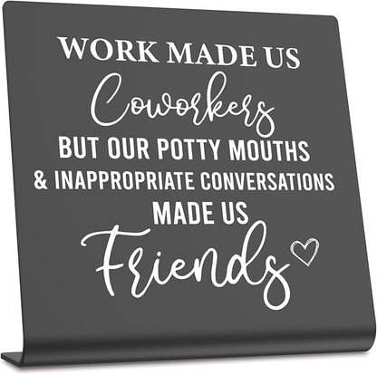 Work Bestie Gifts for Women Colleagues Coworkers Gift Office Desk Decor New Job Good Luck Goodbye Gifts For Coworkers Boss Women Friends Farewell Going Away Goodbye Gifts for Coworker dksg16