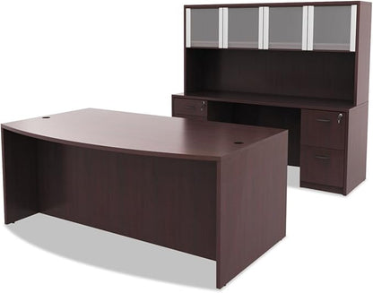 Alera ALEVA542822ES 15.63 in. x 20.5 in. x 28.5 in. Valencia Series 2-Drawer Full File Pedestal - Espresso
