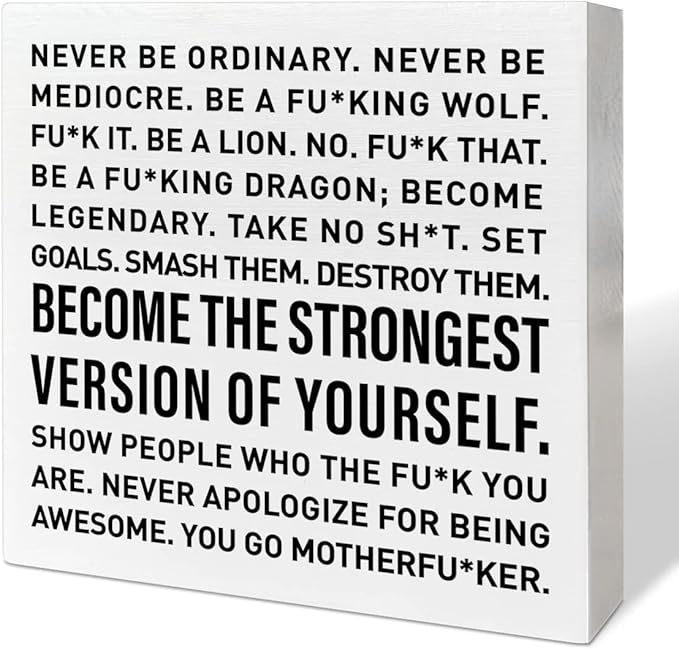 Home Office Desk Wooden Box Sign Decor, The Best Things in Life Are The People We Love, Inspirational Quotes Desk Decor Motivational Desk Decorations for Women Men Office Lady Boss Entrepreneur Gifts