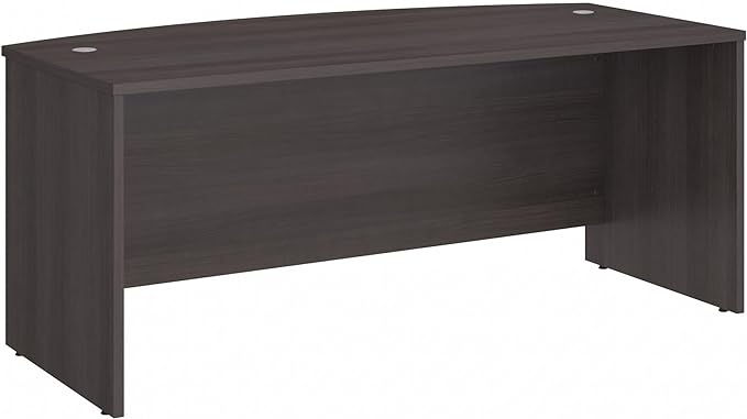 Bush Business Furniture Studio C Bow Front Desk, Computer Table for Home or Professional Office, 72W x 36D, Storm Gray