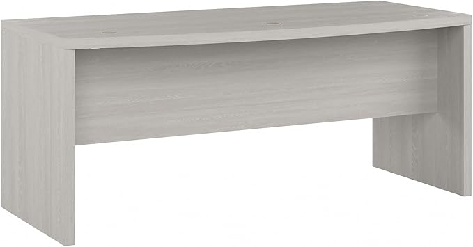 Bush Business Furniture Echo Bow Front Desk, 72W, Gray Sand