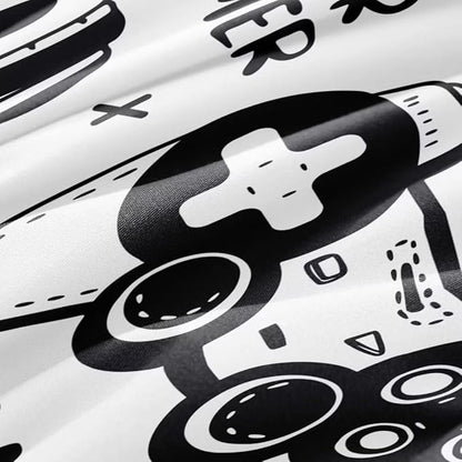 Gaming Comforter for Boys Teens,Game Bedding Sets Queen,Kids Gamer Comforter Set,Video Game Bedroom Decor,Gamepad Controller Duvet Insert All Season 3 Piece 1 Comforter and 2 Pillowcases