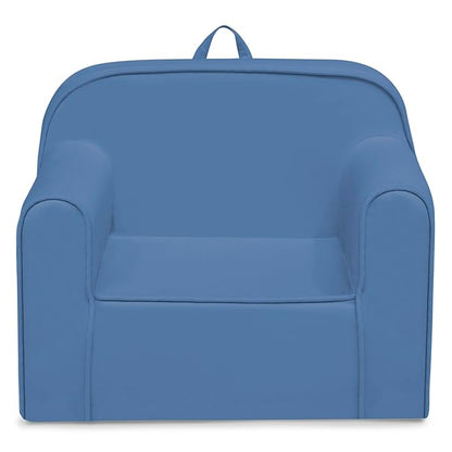Delta Children Cozee Chair -Foam Kids Chair for Ages 18 Months and Up, Indigo