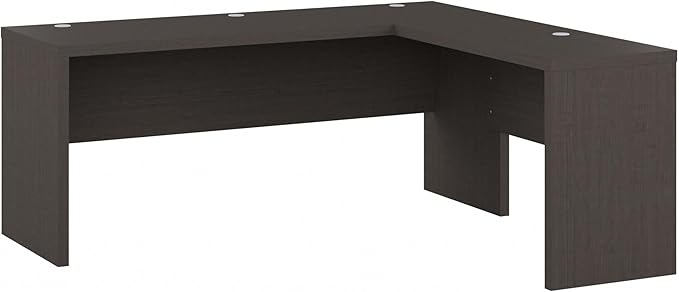 Bush Business Furniture Echo L Shaped Computer Desk, 72W, Charcoal Maple