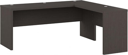 Bush Business Furniture Echo L Shaped Computer Desk, 72W, Charcoal Maple