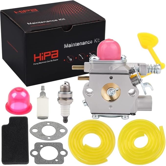 Hipa BVM200VS Carburetor for Poulan 545081831 PPB430VS VS2000BV Leaf Blower Parts WT-847 with Air Filter Primer Bulb Fuel Line Kit