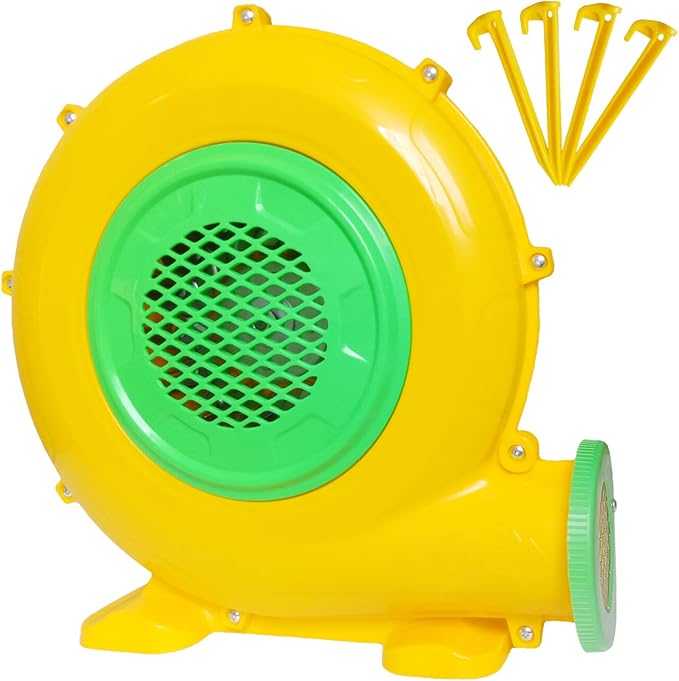 Inflatable Bounce House Blower, Air Blower for Inflatable Castle and Jump Slides, Portable and Powerful Fan Pump Commercial Inflatable Blower, Blower for Bounce House