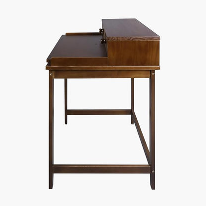 Casual Home Office Concealed Compartment Desk, Truffle Brown